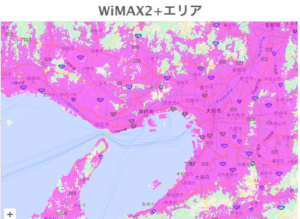 WiMAX2+エリア
