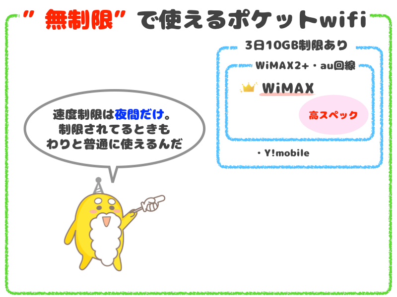 無制限で使えるポケットwifi